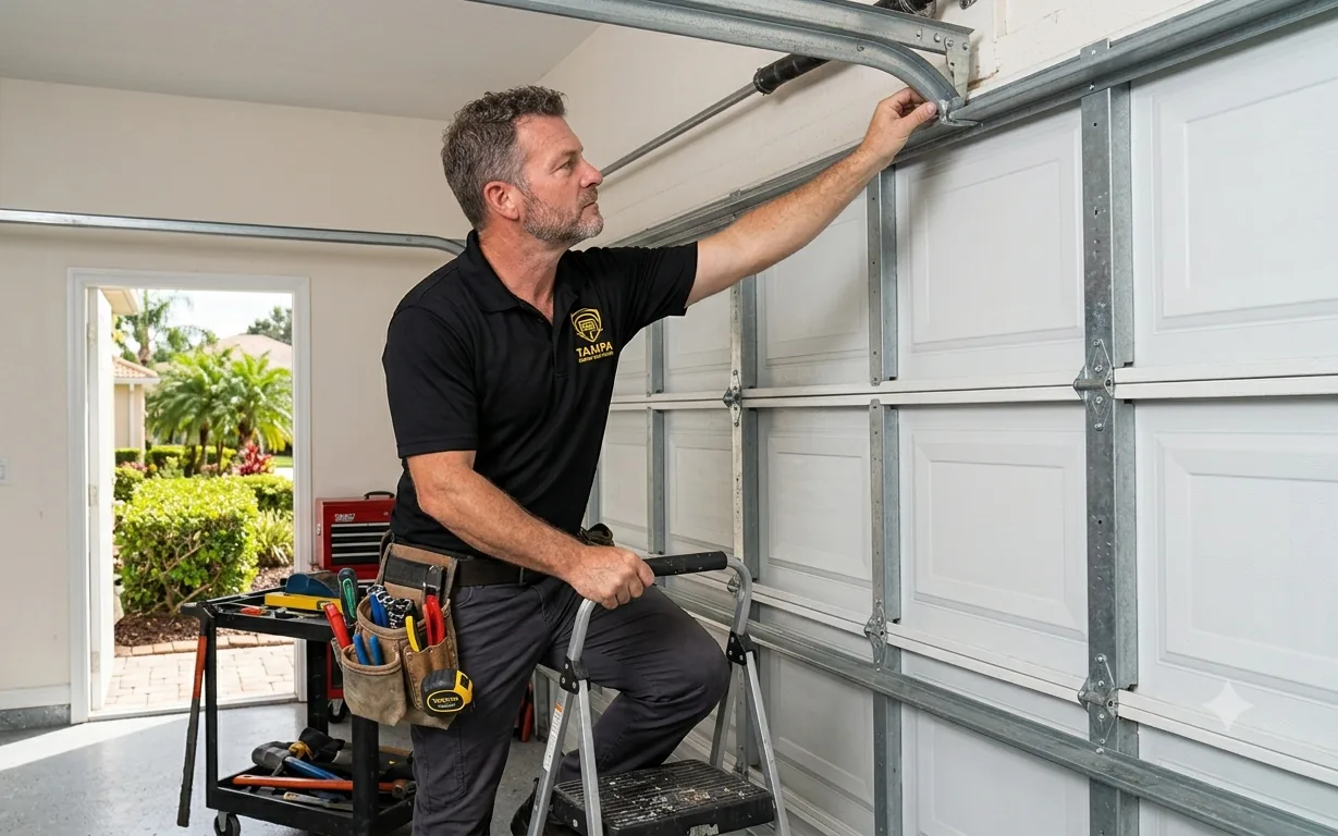 Off-Track Door Repair in Tampa, FL